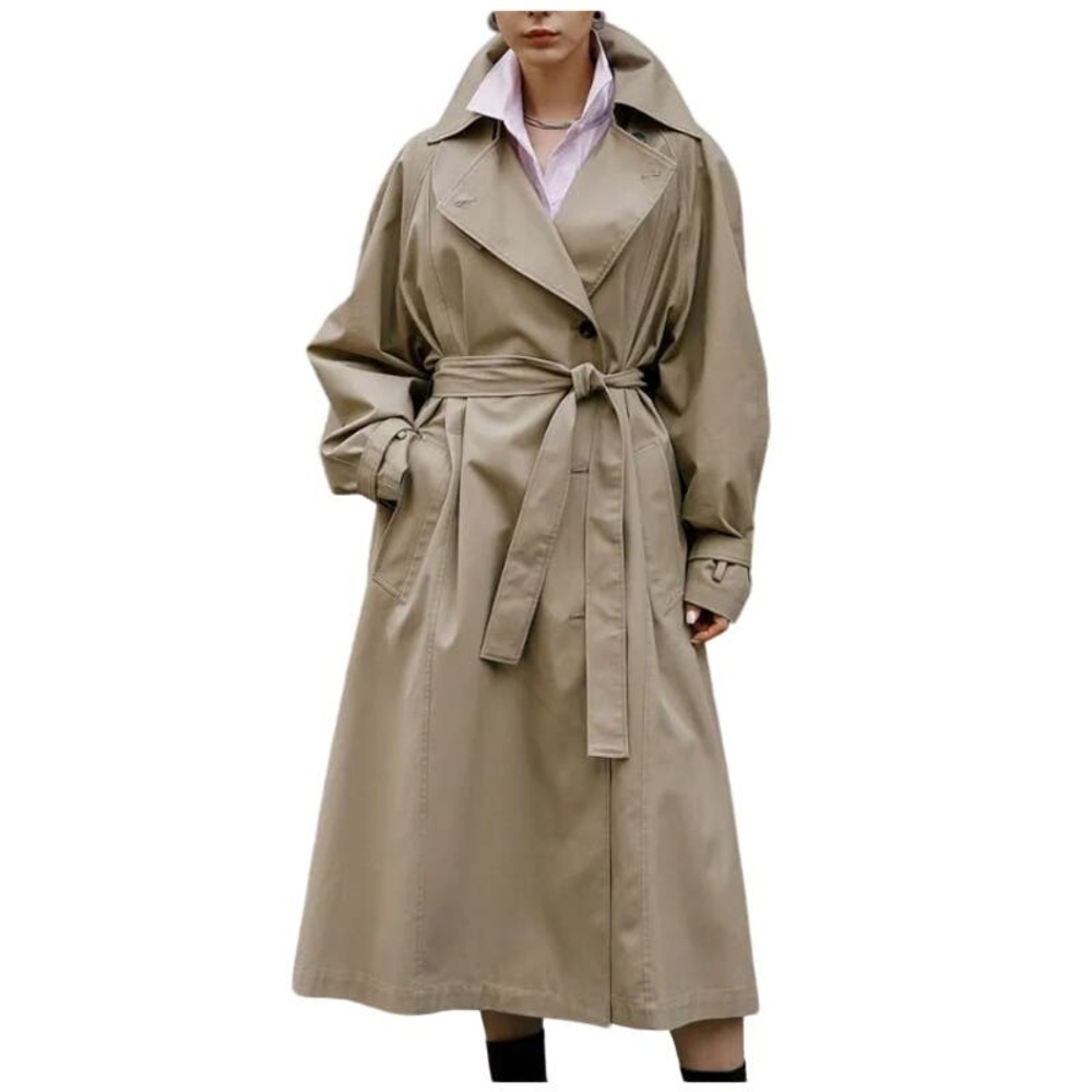 forever 21 Collared Trench maxi Coat sz M